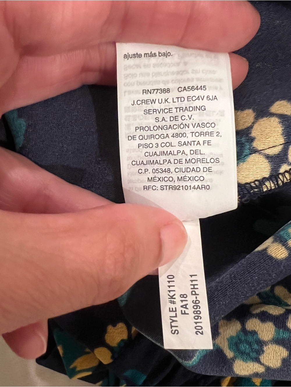 J.Crew navy floral wide-leg pants | Size 2 | Pockets | Like New - Picture 9 of 12